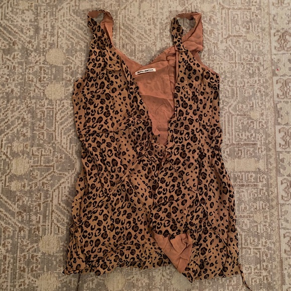 Reformation Cheetah Print Wrap Dress - Picture 4 of 5